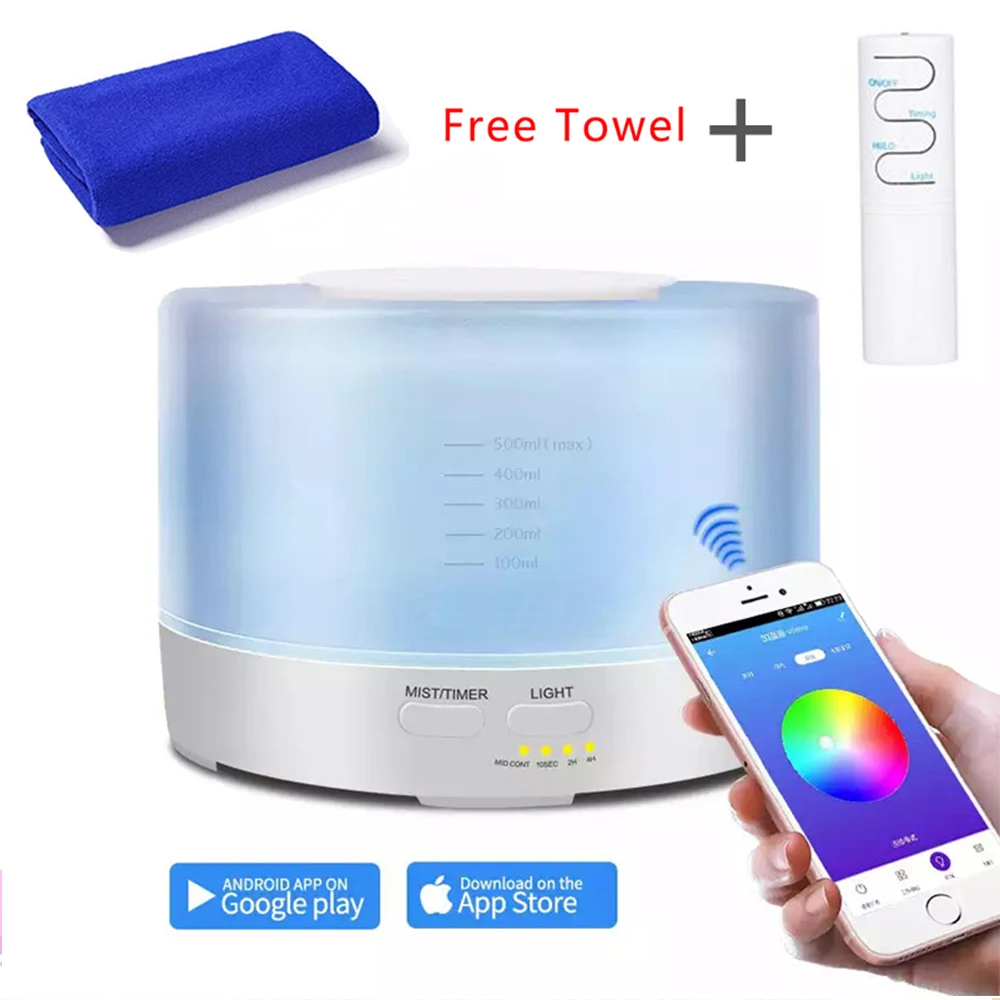 

Рассеиватель воздуха, диффузор, контроль цвета зернового масла, домашний увлажнитель воздуха для эфирных аромамасел, освещение для 7 дюймов...