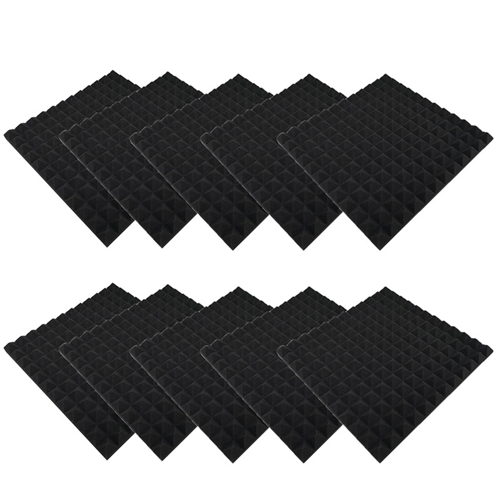 

10 шт., звукопоглощающие панели из пены, 12x12x1 дюймов
