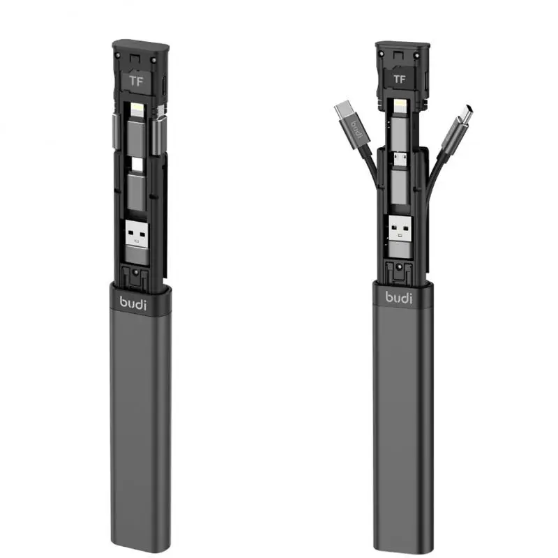 

UDI Multi-function Smart Adapter Card Storage Data TF Types Cable USB Box 6 KIT SD Memory Card SIM Multi-Cable Reader USB Cable