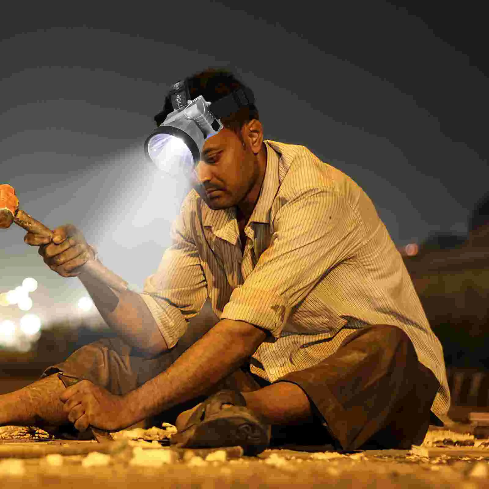 

Headlamp Rechargeable High Power Headlamp Forehead Flashlight Outdoor LED Spotlight