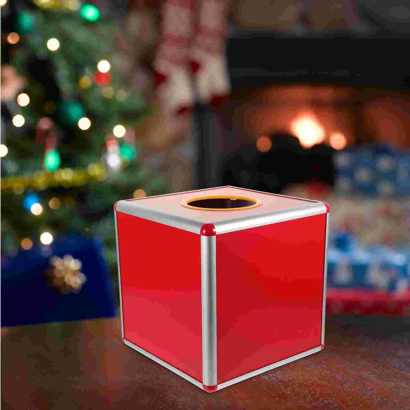 

Lottery Box Donation Case Opaque Multi-function Holder Promotional Raffle Accessory Office