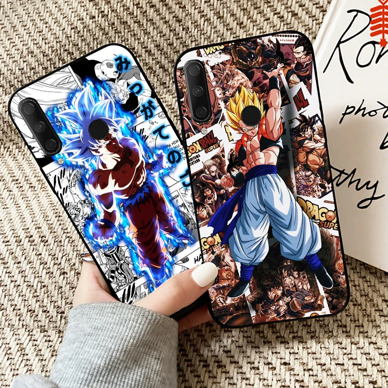 

One Piece Dragon Ball Naruto For Huawei Honor 9X 8X Pro For Honor 10X Lite Phone Case Funda Black Silicone Cover Liquid Silicon