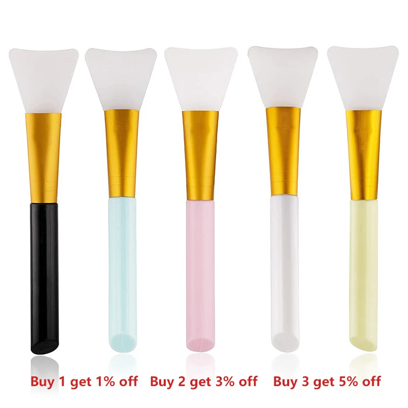 

Makeup Face Mask Brush Silicone Gel Glue Resin Jewelry Making Tools Face Mask Glue Liquid Foundation Brush DIY Cosmetic Beauty R