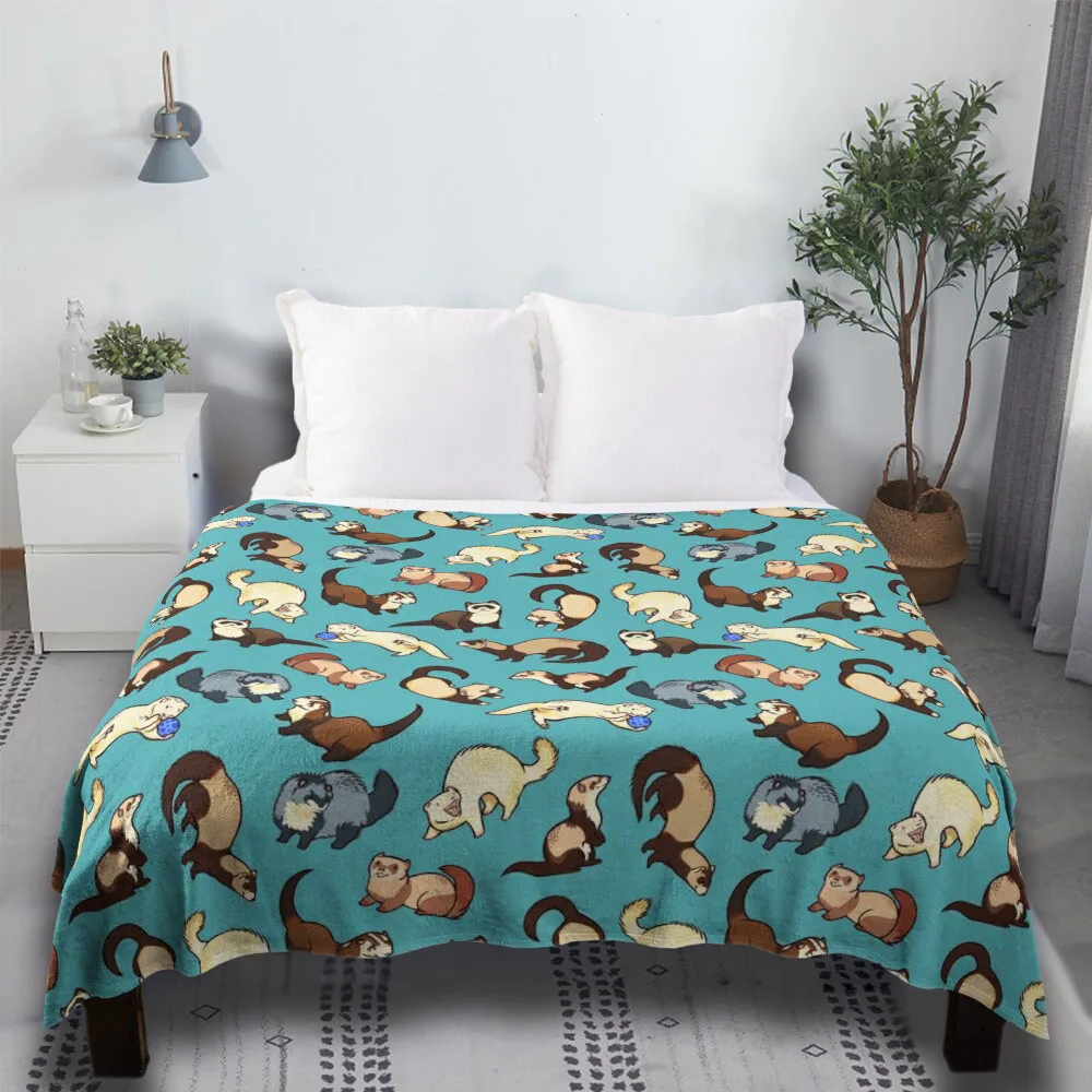 

Кошачьи змеи в синей траве, кавайное меховое одеяло на заказ