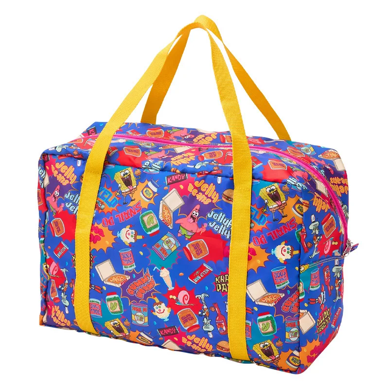 Складная дорожная спортивная сумка Губка Боб портативная для багажа в стиле