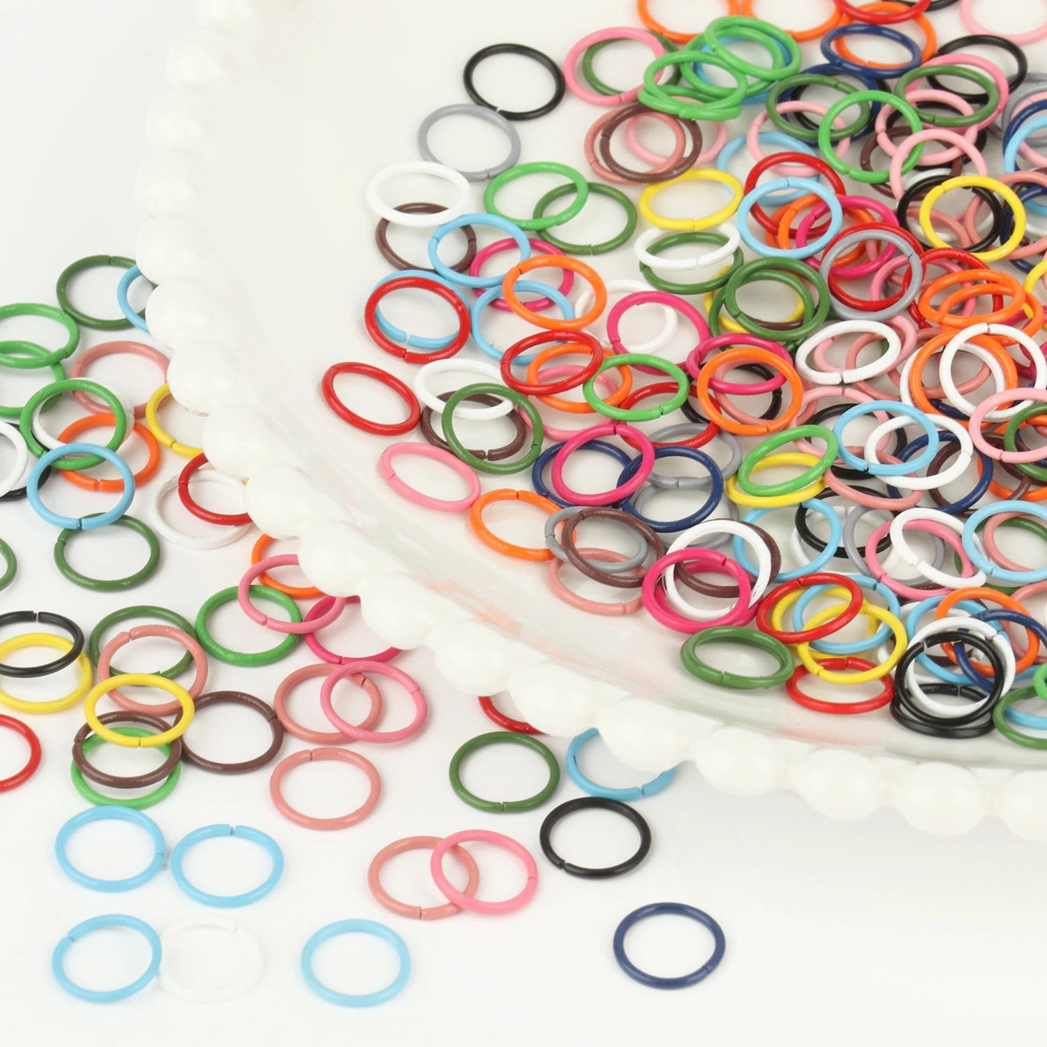 

10x10mm 100pcs/lot Mixed Metal DIY Jewelry Findings Open Single Loops Jump Rings & Split Ring for jewelry making