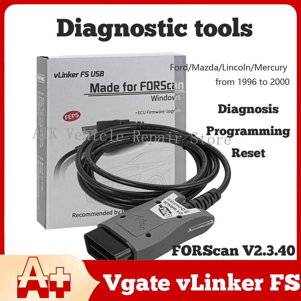 Диагностика Vgate vLinker FS подходит FO-RD/Ma-zda FORScan поддерживает автомобильные