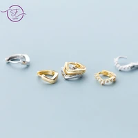 100 925 sterling silver earrings female simple hollow out with zircon v shaped fashion small ear jewelry for women