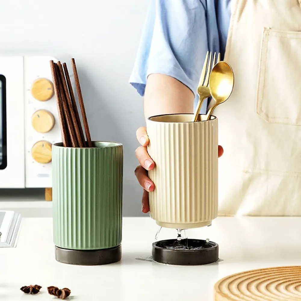 Керамический держатель для посуды глубокий и стабильный очень большой кухонный