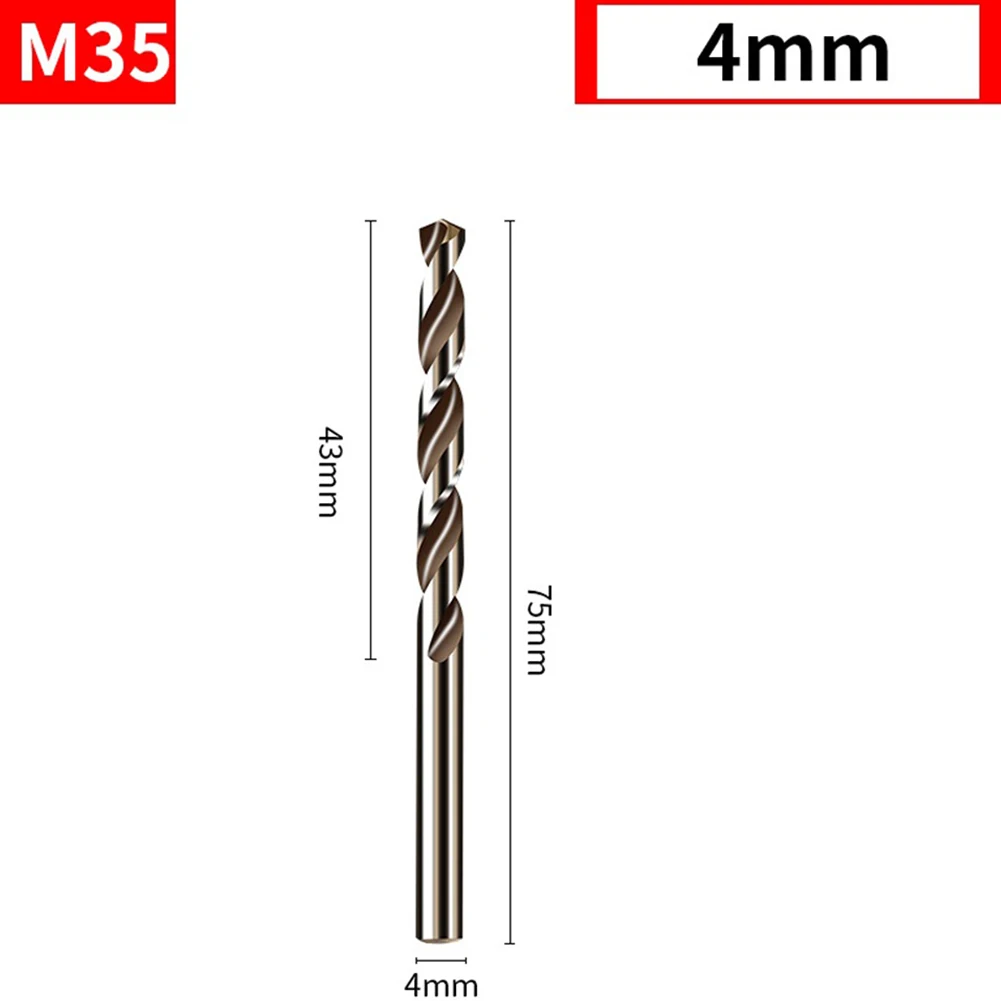 

None Drill Bit Drill Bit Set 1/2/3/4/5/6mm 6pcs Auger Cobalt Drill Bit Drilling For Metal HSS HSS-Co Practical