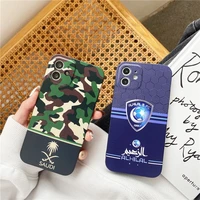 saudi national flag soft case for iphone 13 12 11 pro max mini 7 8 plus xr x xs max se phone cover luxury camouflage fundas capa