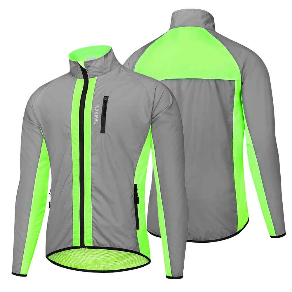 

Men's Cycling Reflective Windbreaker Windproof Cycling Jacket Bike Wear Quick-dry Elastic Breathable Waterproof Sport Clothing