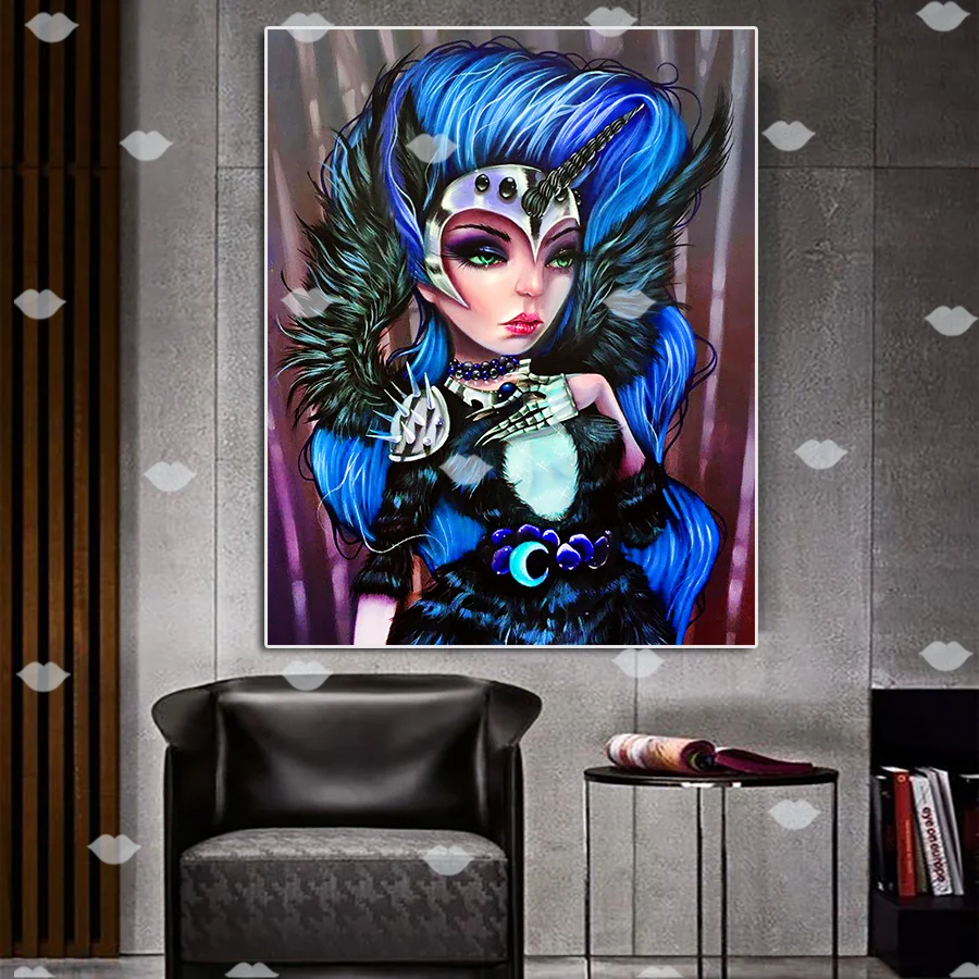 5D Алмазная мозаика сделай сам алмазная живопись мультяшная девушка вышивка