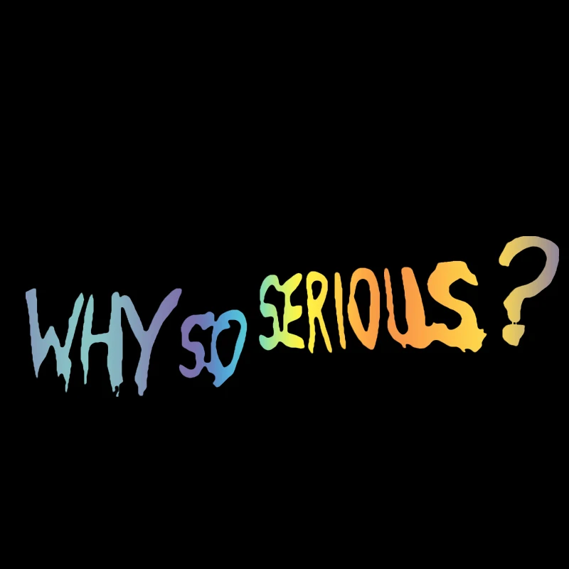 

Персонализированные, почему так серьезные наклейки на автомобиль, смешной Джокер автомобиля, бампер, декоративный мотоциклетный шлем