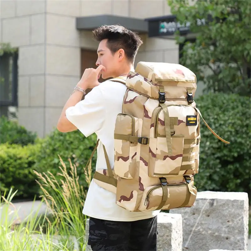 

New Tactical Backpack Mochila 80l Outdoor Sports Backpack Waterproof Camouflage Military Backpack Mountaineering Backpack