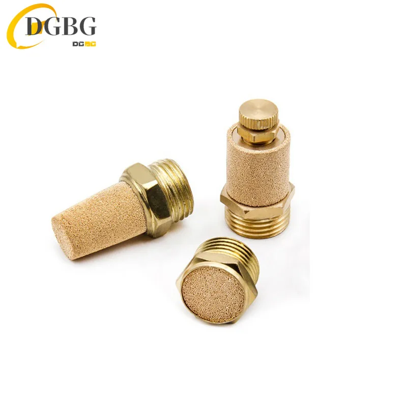 Пневматический латунный глушитель BSL BMSL BESL M5 1/8 дюйма 1/4 3/8 1/2 глушители