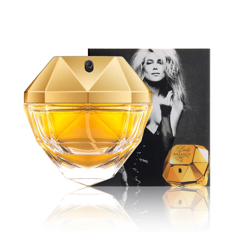

Women's Perfume Handkerchief Gold Diamond Eau De Toilette Lasting Flower Fruit Fragrance Perfume for Women Perfumes Mujer 80ml