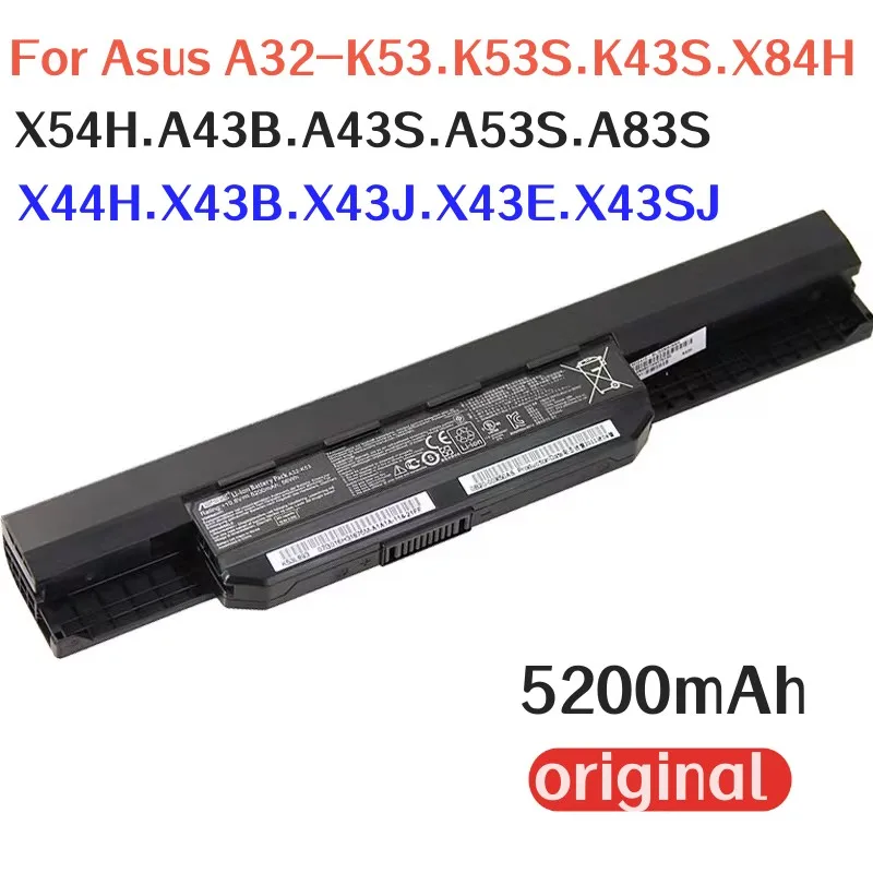 

For Asus A32-K53 battery K53S K43S X84H X54H A43S A53S X44H Rechargeable laptop battery Perfect compatibility and smooth use