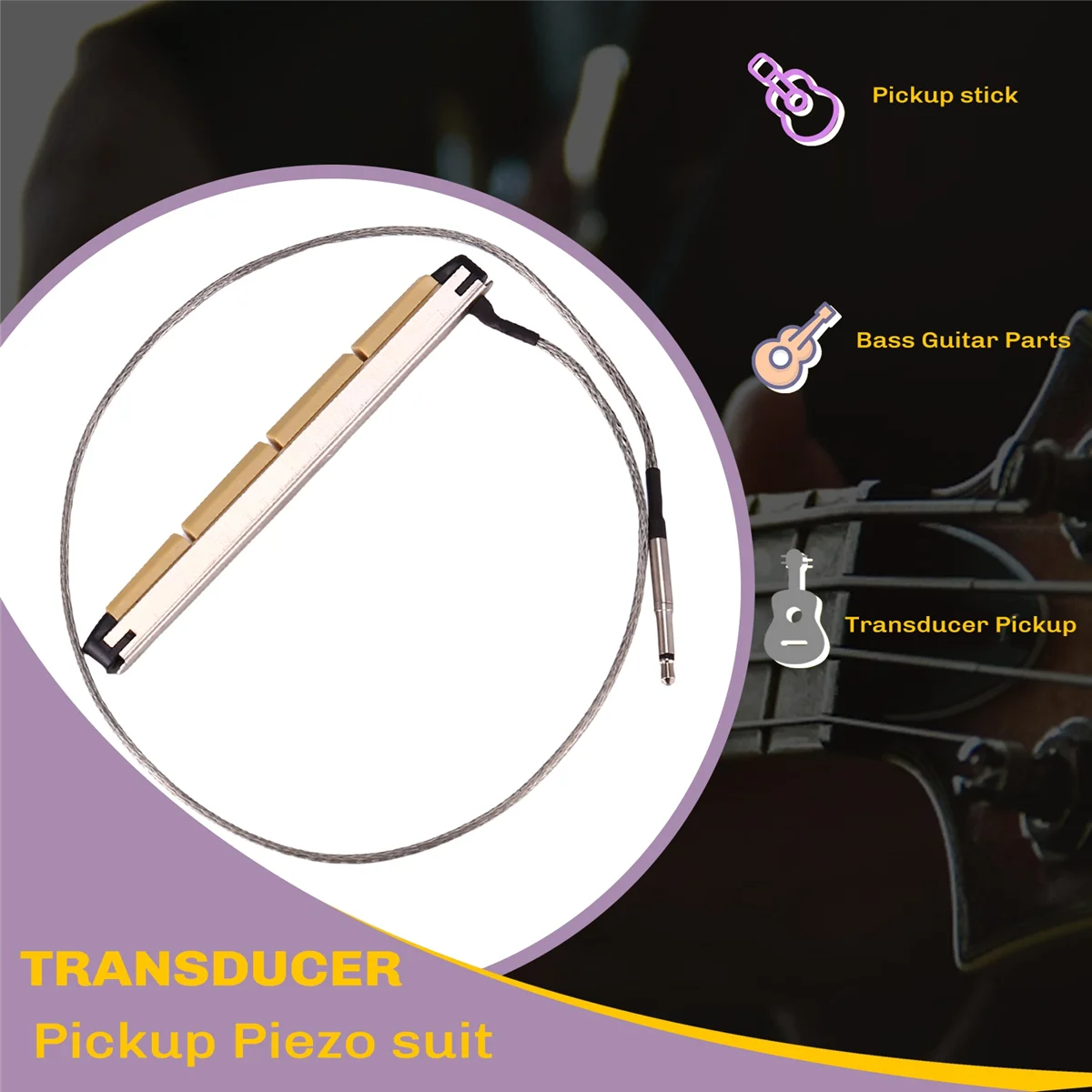 Акустическая бас-гитара пьезогитара