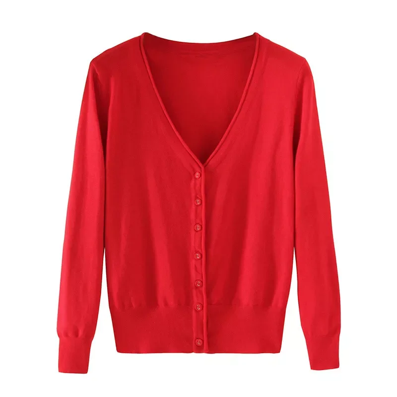 

Женский однобортный трикотажный свитер с длинным рукавом, размеры 2XL, 3XL, 4XL