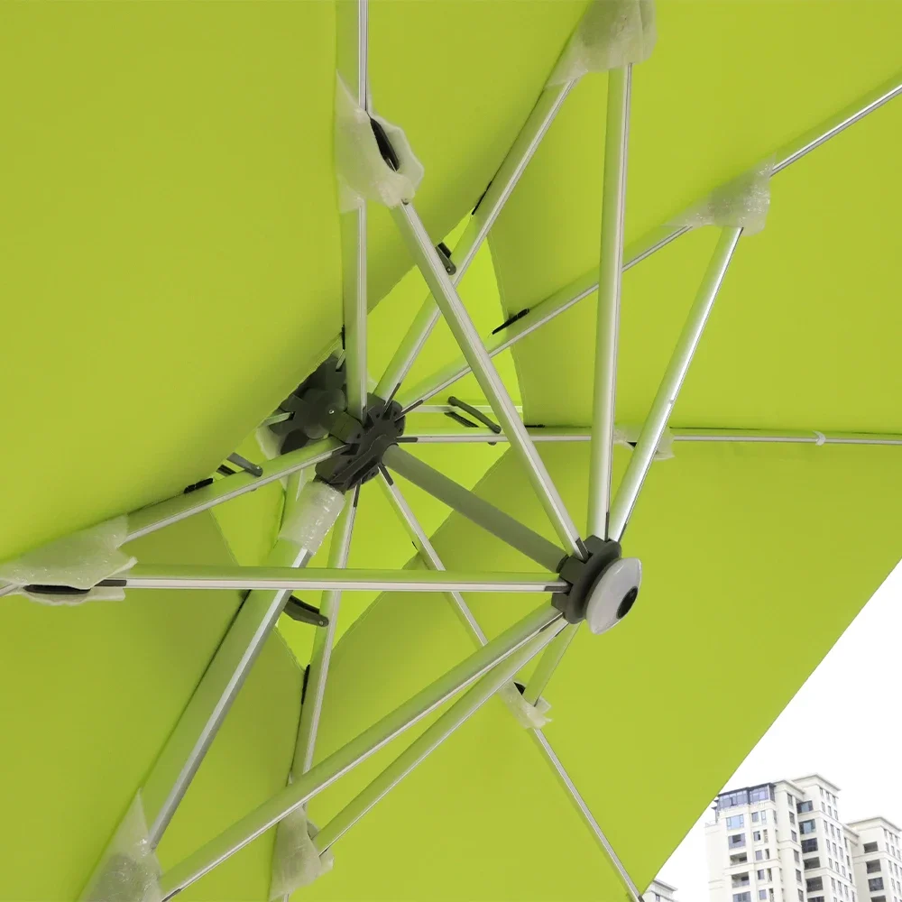 Квадратный консольный зонт вращающийся на 360 градусов офсетный для патио с