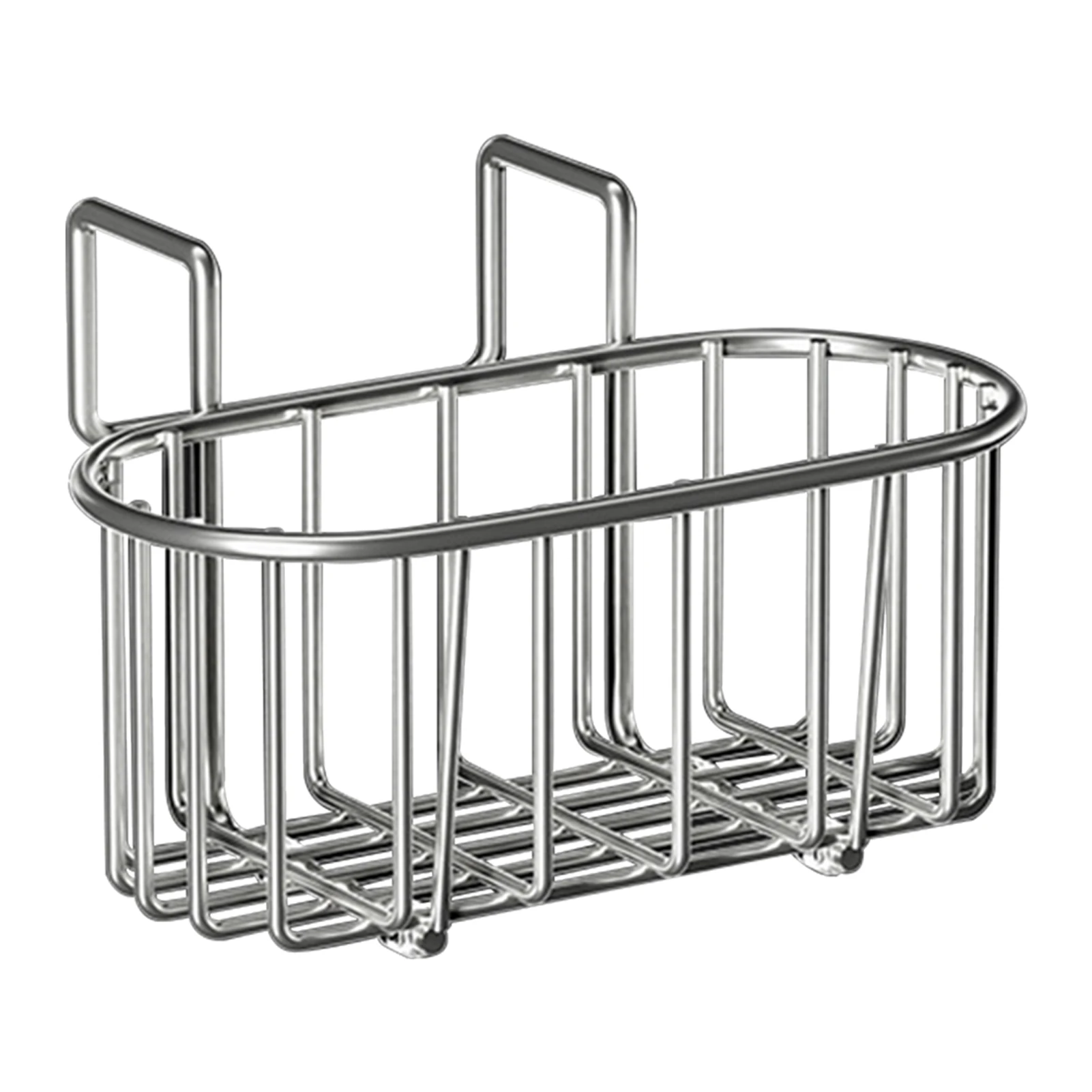 

Fast Drainage Heavy Duty Large Capacity Stainless Steel No Drilling Sponge Holder Home Kitchen Hollowed Out Bathroom Convenient