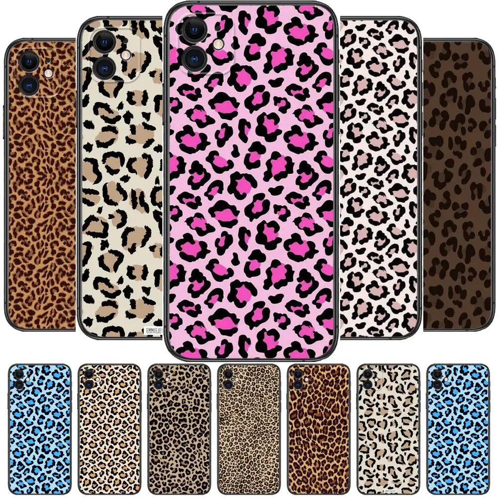 

Leopard print Phone Cases For iphone 13 Pro Max case 12 11 Pro Max 8 PLUS 7PLUS 6S XR X XS 6 mini se mobile cell