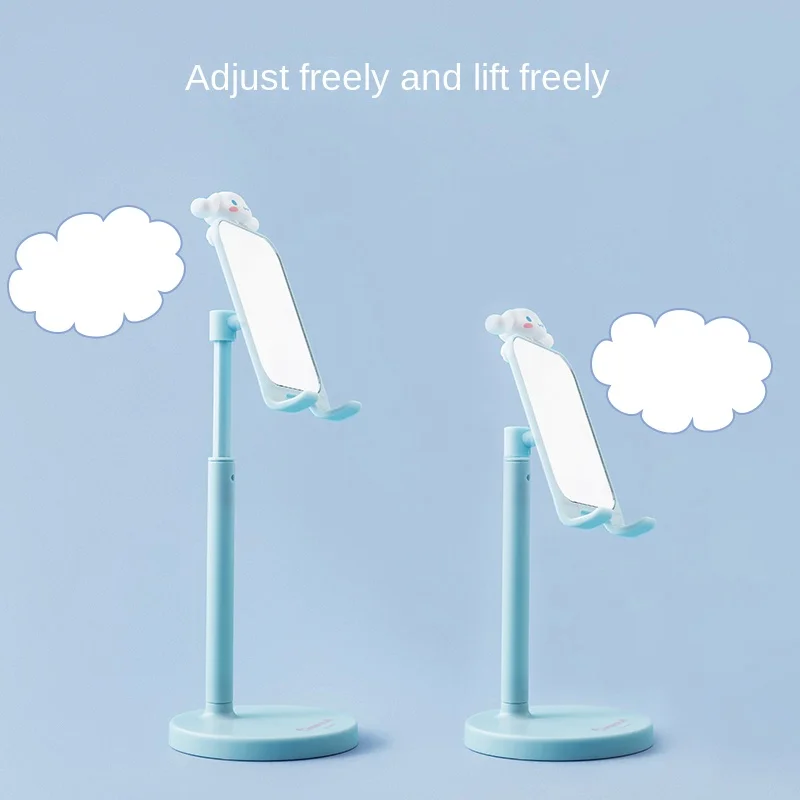

Kawaii Sanrios Anime Cartoon Cinnamoroll Mirror Phone Holder Cute and Cute Multifunctional Retractable Cinnamoroll Phone Holder