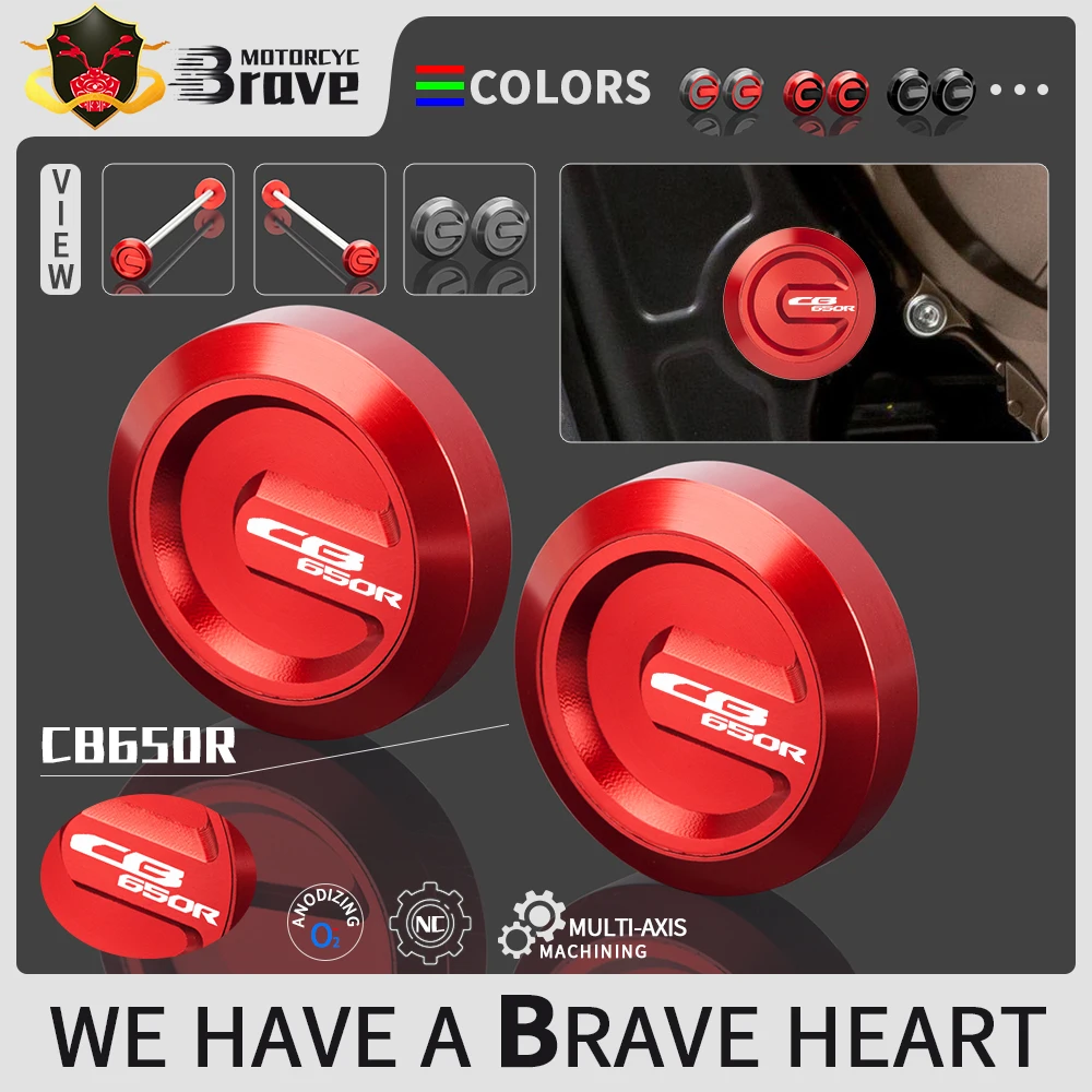 

Motorcycle CNC Decoration Frame Hole Cap Cover Protector For HONDA CB650R CBR650R CB CBR 650R CB650 CBR650 2019 - 2022 2021