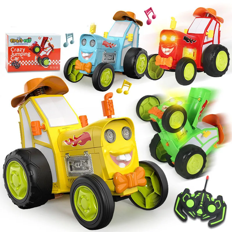 Wireless Jumping Rc Toy Cars Bounce Car Racing Vehicle Gift For Boys Girls Children