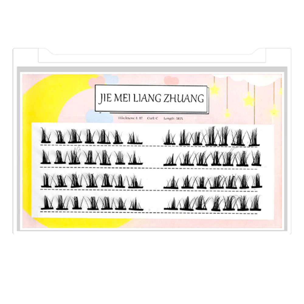 

Clusters Eyelash Extension Fluffy Natural Segmented Eyelashes Bundles Dramatic Lashes Extension 0.07mm C Curl False Lashes