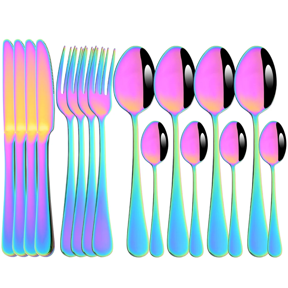 

16 шт., набор столовых приборов из нержавеющей стали