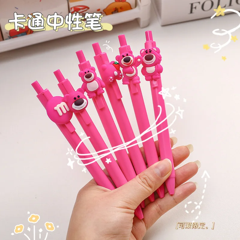 

Cartoon Bear Press Pen Student Press Gel Pen Pen, Pencil and Writing Tool Bullet Black Water Pen