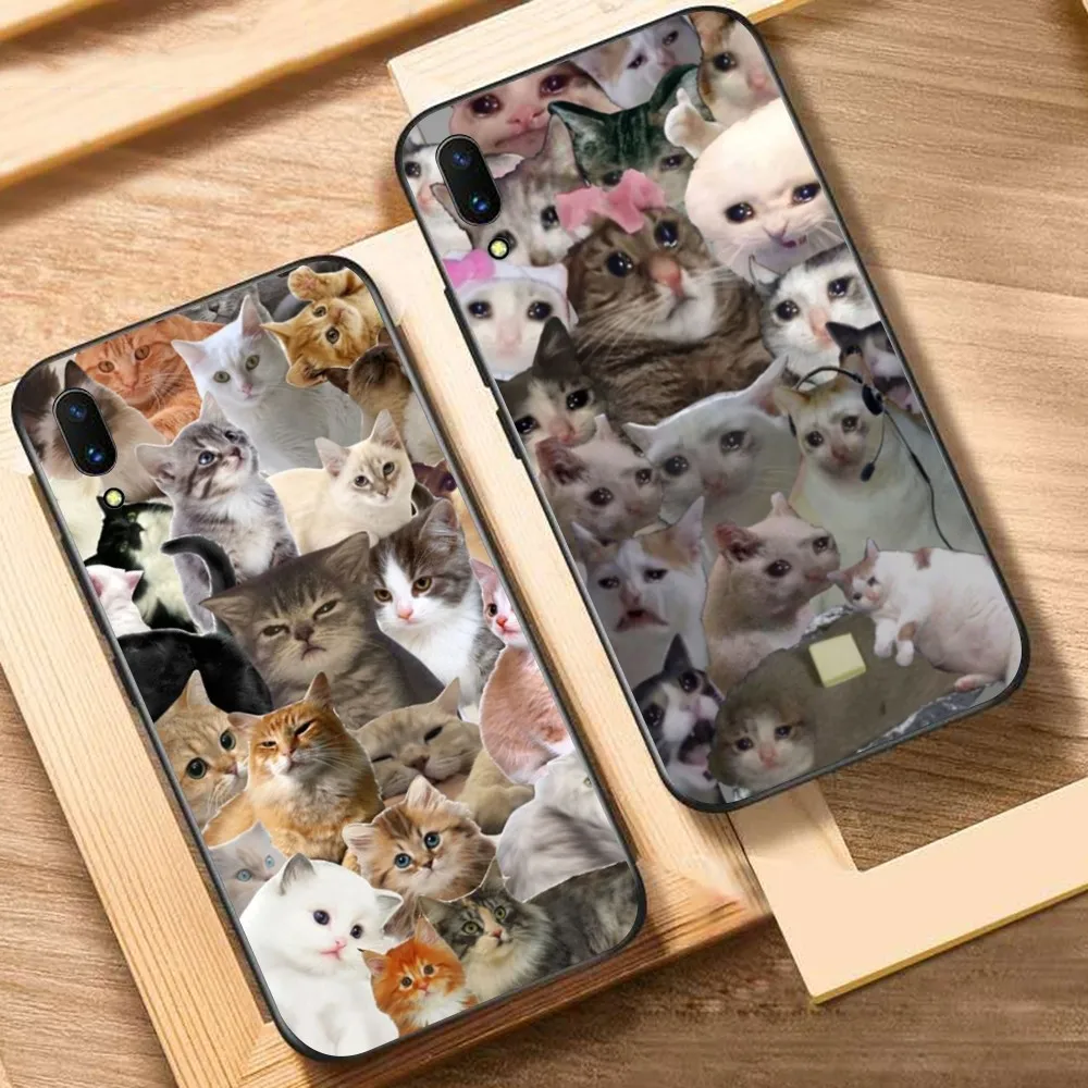 

Crying Cat Memes Phone Case For Huawei Y9 6 7 5 Prime Enjoy 7s 7 8 plus 7a 9e 9plus 8E Lite Psmart Shell