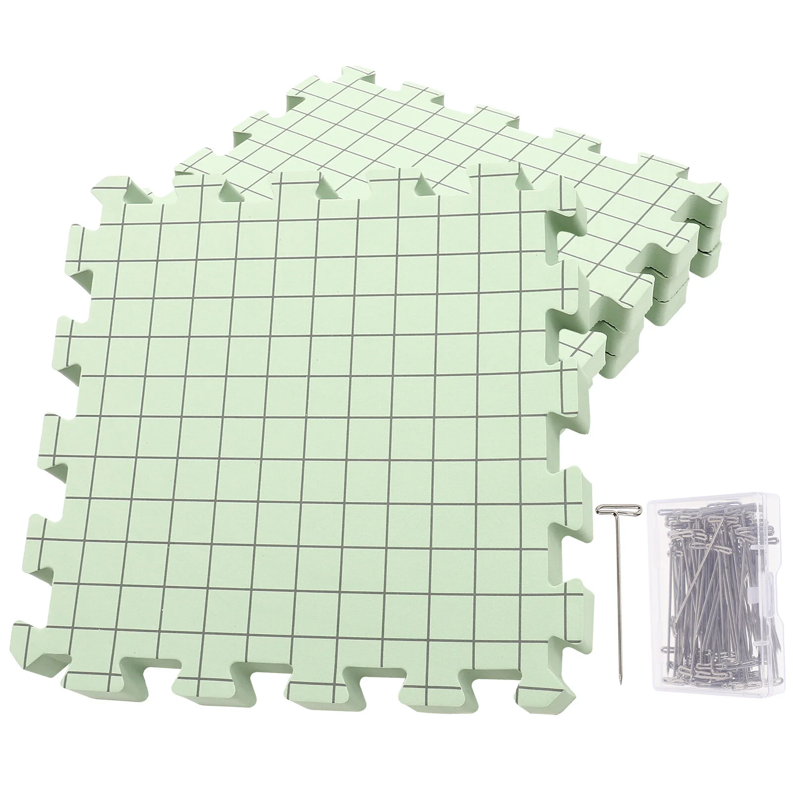 

1 Set Blocking Mat for Knitting Foam Blocking Board Crocheting Blocking Board and Fixing Pin
