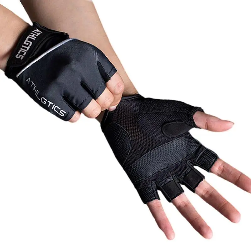 

Перчатки для тяжелой атлетики Нескользящие мягкие велосипедные перчатки для мужчин аксессуары для фитнеса для велоспорта тренировок тренажерного зала лодок скалолазания