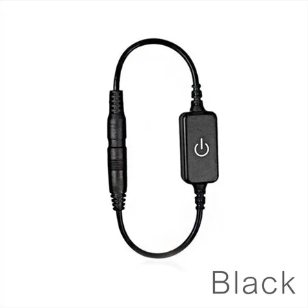 

LED Light Strip Switch Female Male DC12~24v Power Cable DC Connector White/Black 300x20x10mm On/off Touch Sensing Control