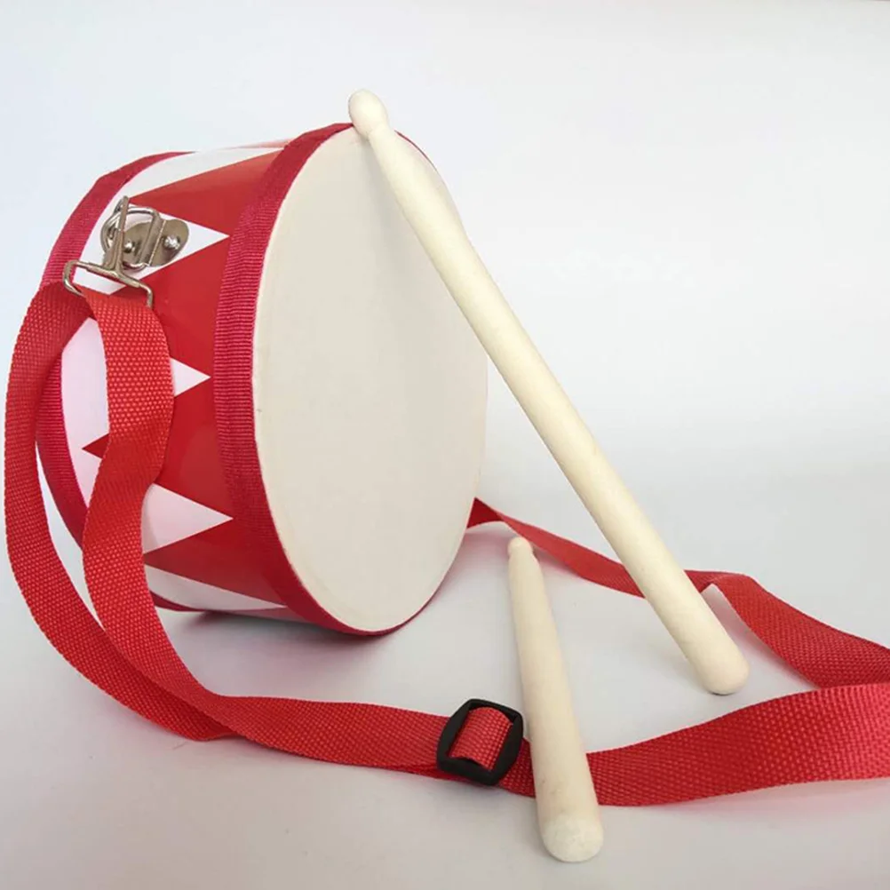

Kids Gifts Snare Drum Sticks Wooden Christmas Education Toy Polyester Head Presents