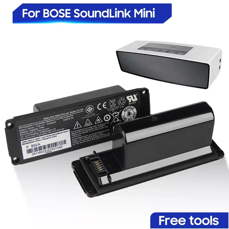 

Оригинальный запасной аккумулятор для BOSE SoundLink Mini I Bluetooth 061386 061385 061384 063404 063287, оригинальный аккумулятор 2230 мАч