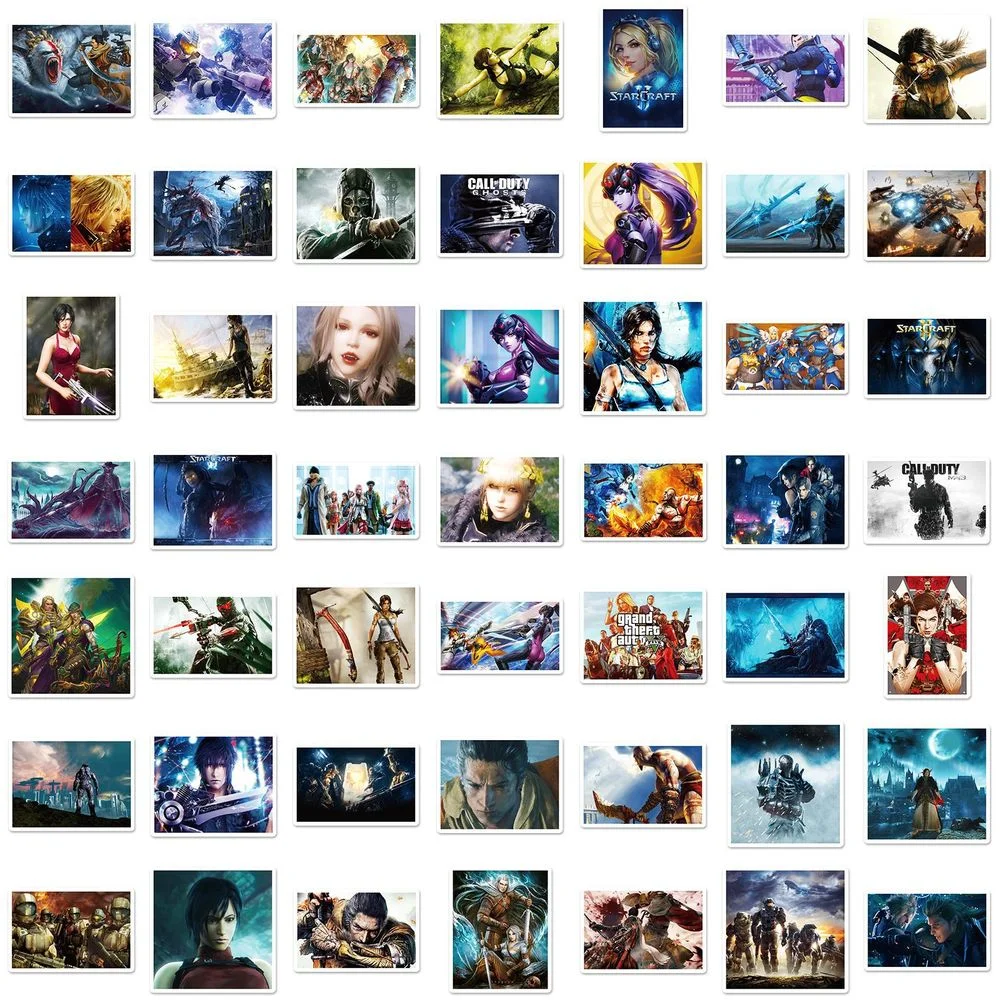 

50/100PCS Classic Game Stickers for Kids Boys Gift Waterproof Sticker Decals Suitcase Bike Skateboard Helmet Laptop Sticker