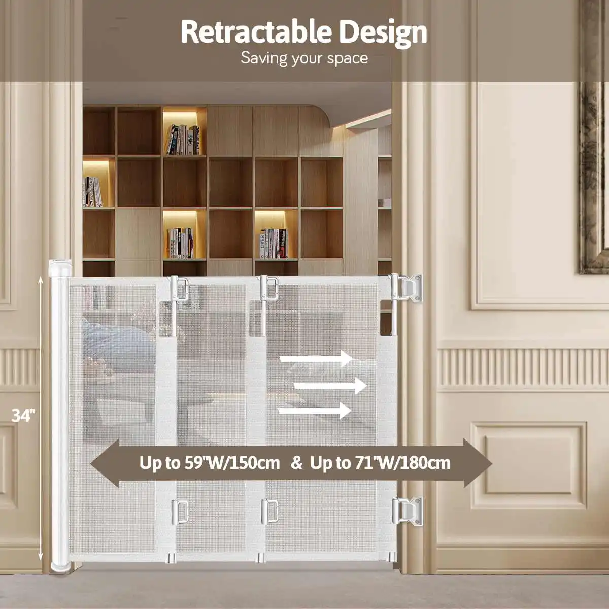 Выдвижная сетчатая сетка для собак забор домашних питомцев воздухопроницаемая