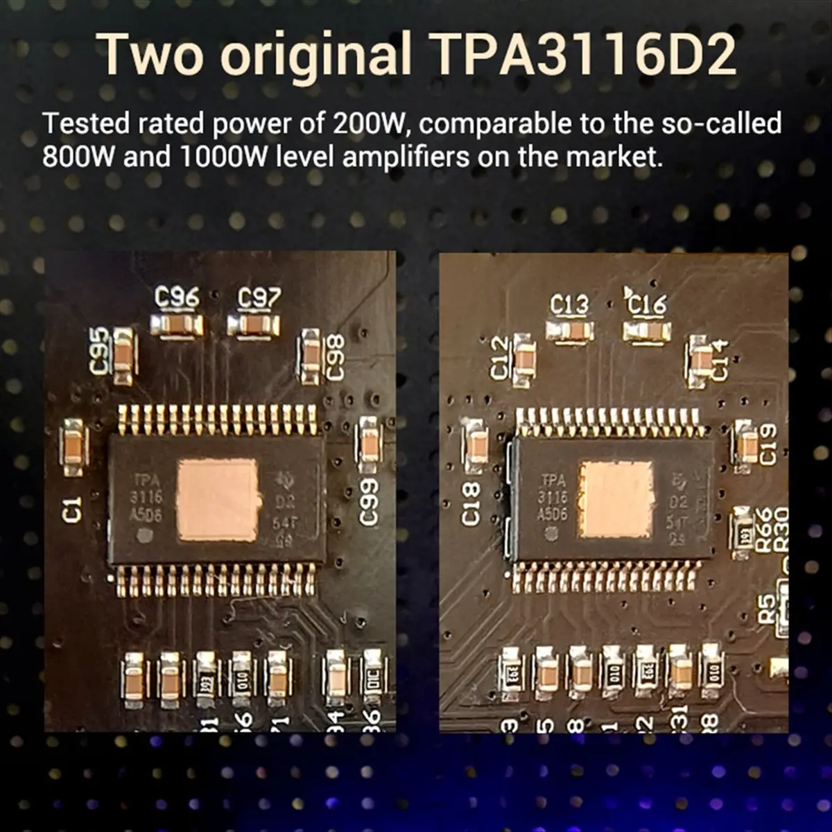 Фото DT77 AS200 200W TPA3116D2 Усилитель мощности для домашнего кинотеатра и караоке с Bluetooth, 2.0/5.0/5.1-канальный, многофункцио №2