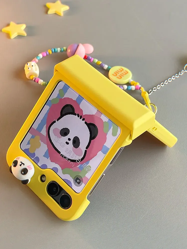 Чехол-книжка для телефона Samsung Galaxy Z 5 с симпатичной лягушкой и ремешком защитный