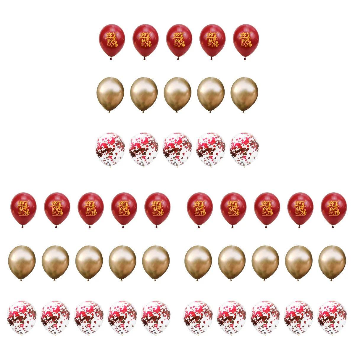 

New Year Balloon Party Balloons Eve Yearssticker Decor Lunar Props Fu Door Sequins Decorations Helium Festival Spring Ornament