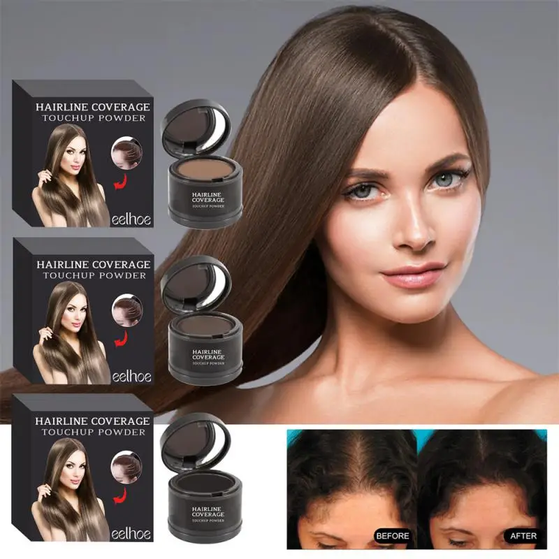 

EELHOE Waterproof Hair Line Powder Set Makeups Natural Fluffy Thin Hairline Shadow Powder Hair Fill Repair Concealer Forehead
