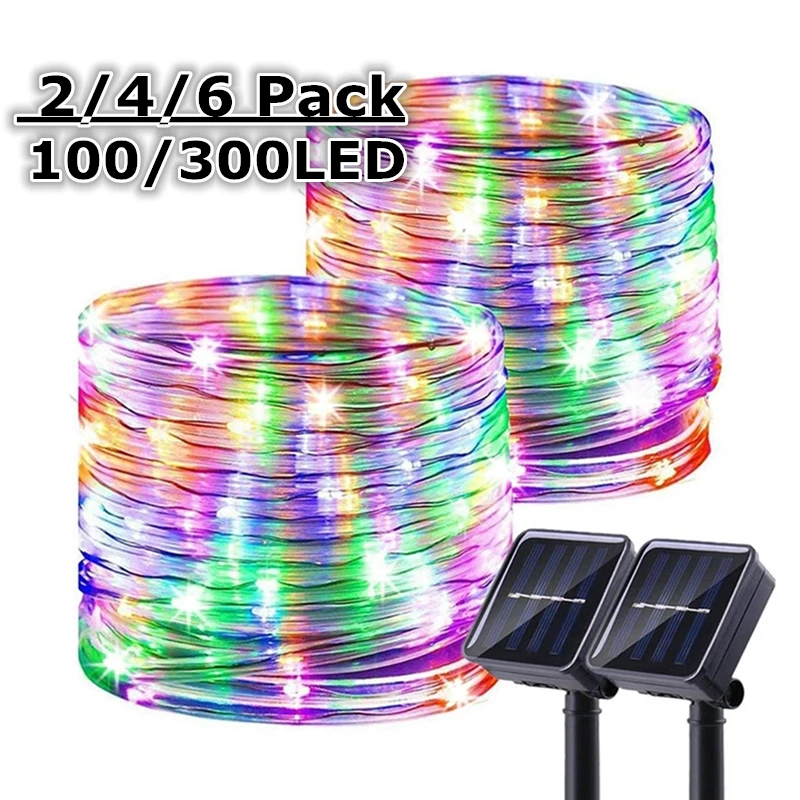 

Водонепроницаемая гирлянда на солнечной батарее, 7/12/32 м, 1-4 шт.