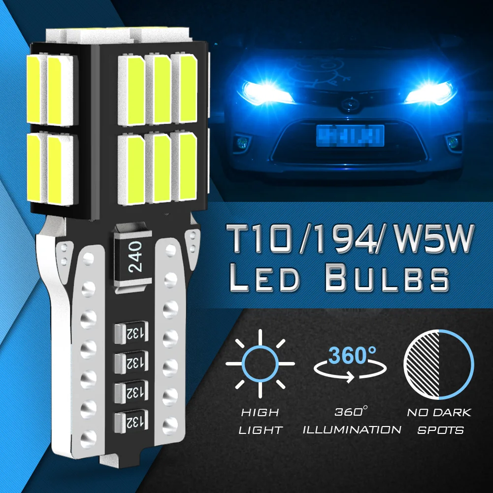 2 шт. автомобильные лампы T10 W5W для Mazda MX5 CX5