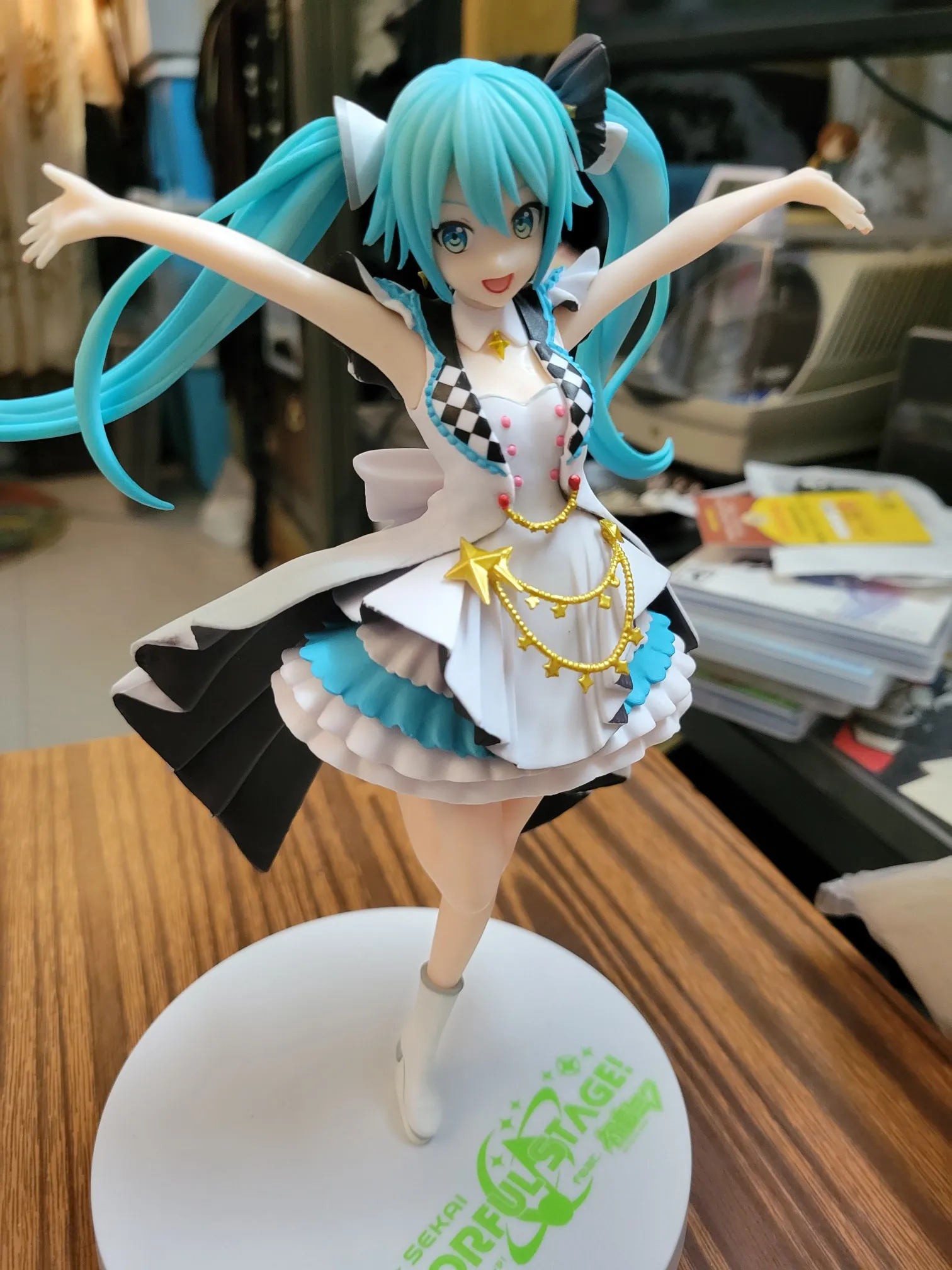 Фигурка героя Sega оригинальная Аниме Vocaloid Miku ПВХ Модель кукла игрушки кавайная
