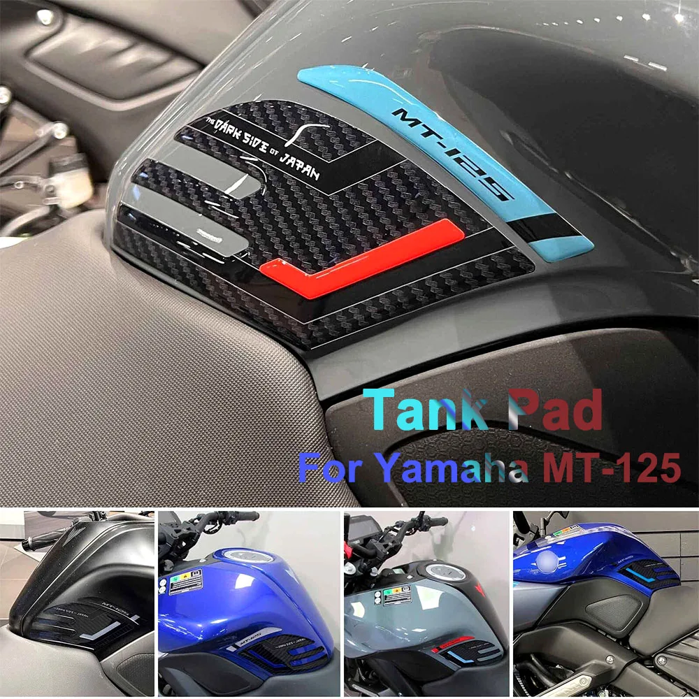 Наклейка для мотоцикла MT125 3D резиновая боковая наклейка на бак водонепроницаемая