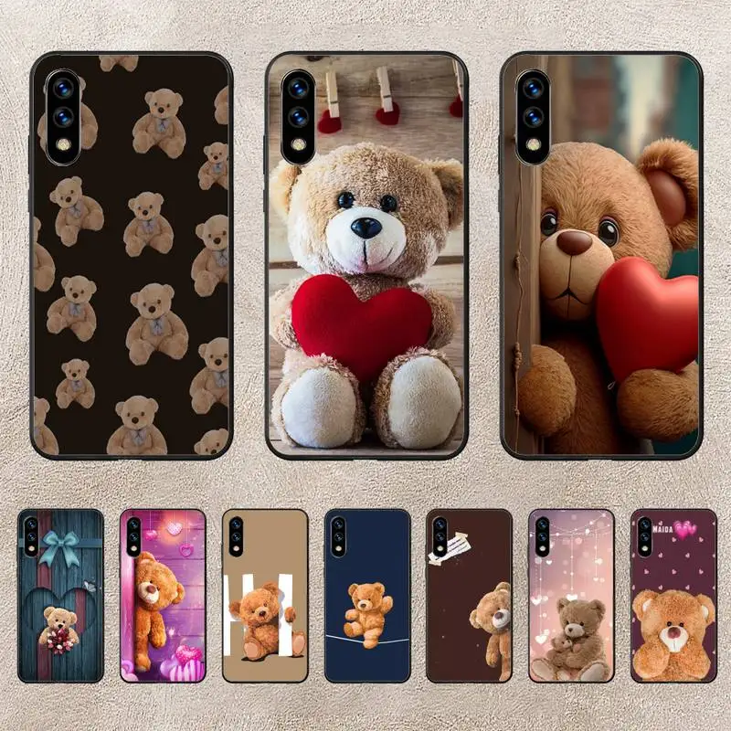 

Teddy Bear Phone Case For Huawei P10 P20 P30 P50 Lite Pro P Smart Plus Cove Fundas